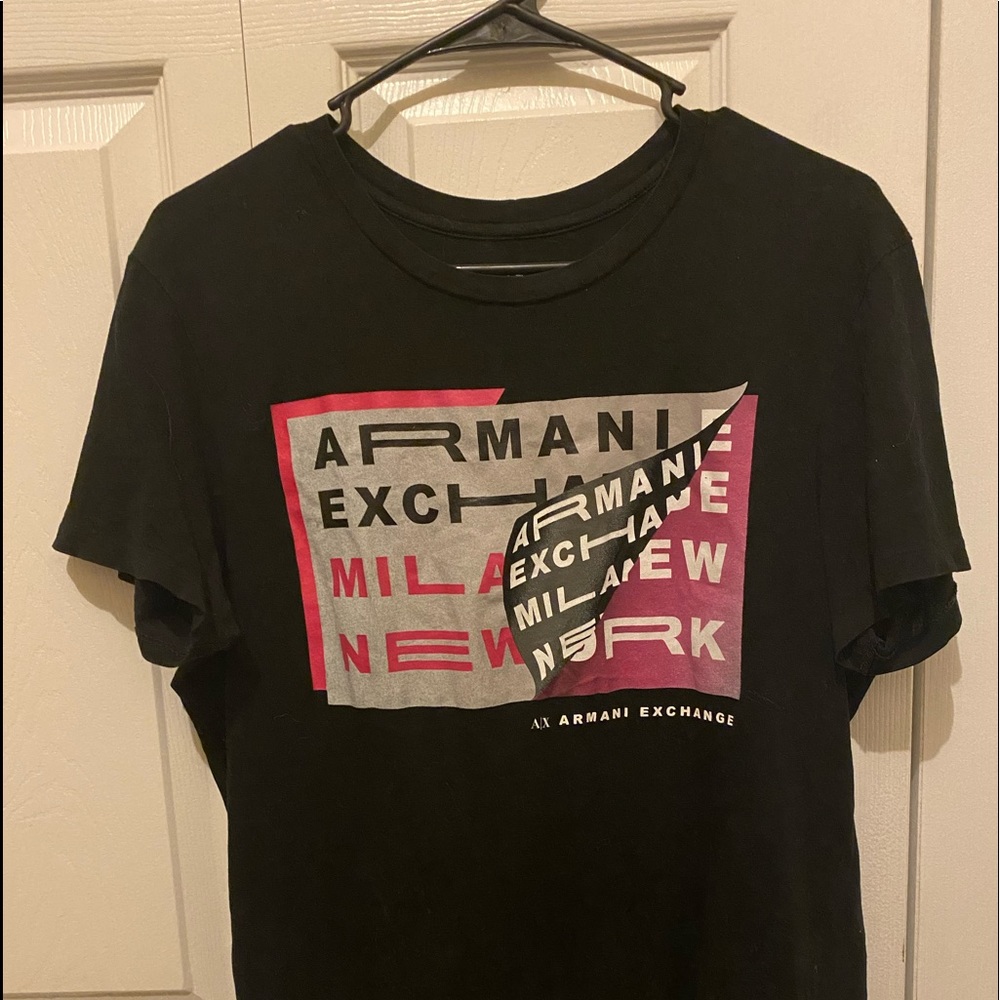 Armani exchange black shit